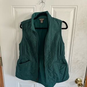 Bit & Bridle Quilted Teal Green Sleeveless Vest